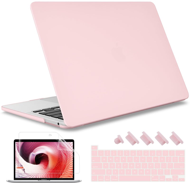 May Chen Compatible with MacBook Pro 13 inch Case 2022 2021 2020 Release Model A2338 M2 M1 A2251 A2289, Plastic Hard Shell Case with Keyboard Cover for MacBook Pro 13 Touch Bar Fits Touch ID, Clear - Image 1